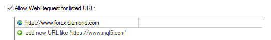 Allow Web Request on MAC OS - Forex Diamond EA